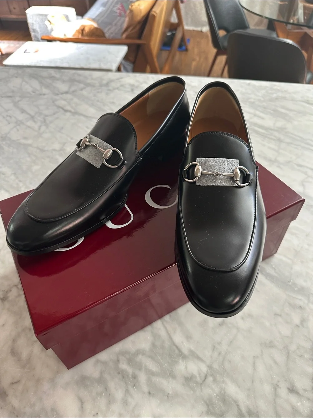 Gucci Princeton Black Leather Horsebit Loafers size 12.5 but fit like 14-14.5 - Picture 3 of 8